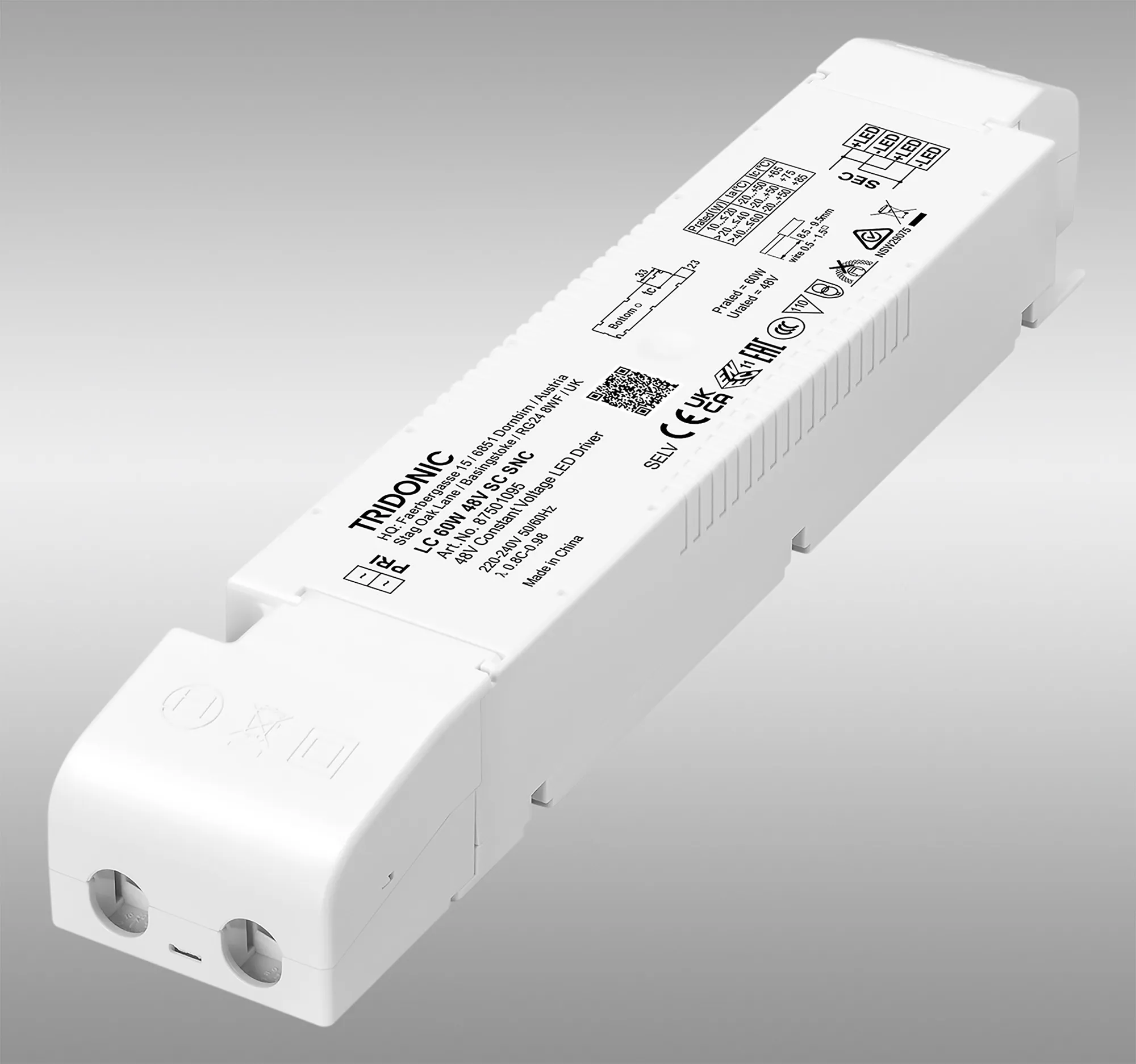 60W 48V SC SNC ESSENCE Constant Voltage LED Driver 87501095  Tridonic LC
